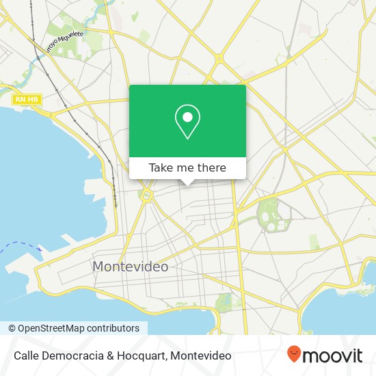 Mapa de Calle Democracia & Hocquart