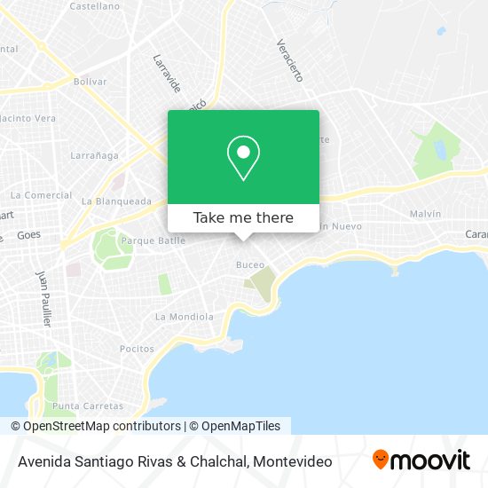 Avenida Santiago Rivas & Chalchal map