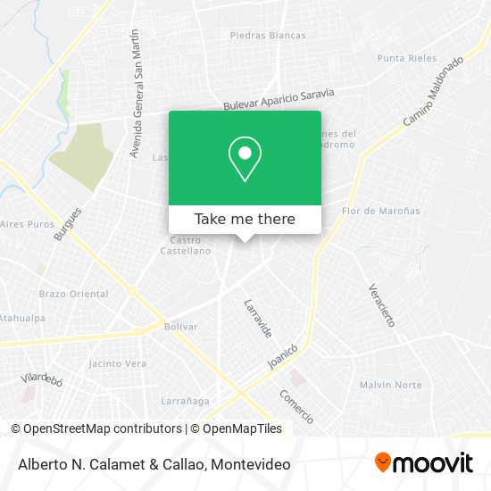 Alberto N. Calamet & Callao map