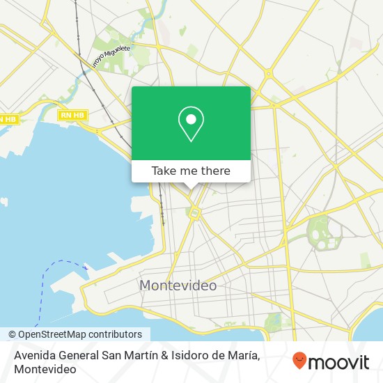 Mapa de Avenida General San Martín & Isidoro de María