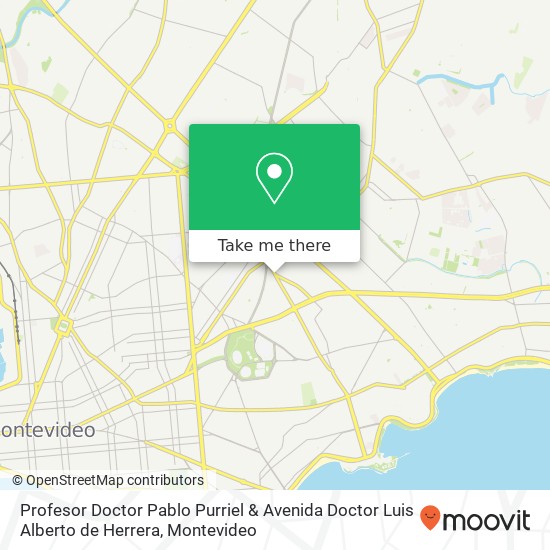 Mapa de Profesor Doctor Pablo Purriel & Avenida Doctor Luis Alberto de Herrera