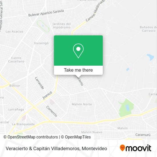 Mapa de Veracierto & Capitán Villademoros