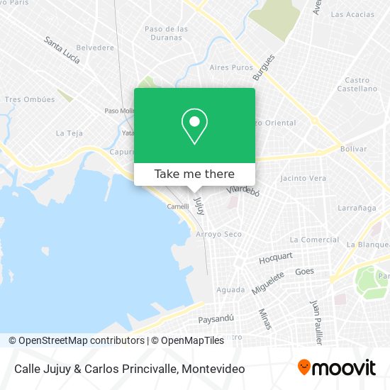 Calle Jujuy & Carlos Princivalle map
