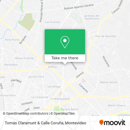 Tomás Claramunt & Calle Coruña map