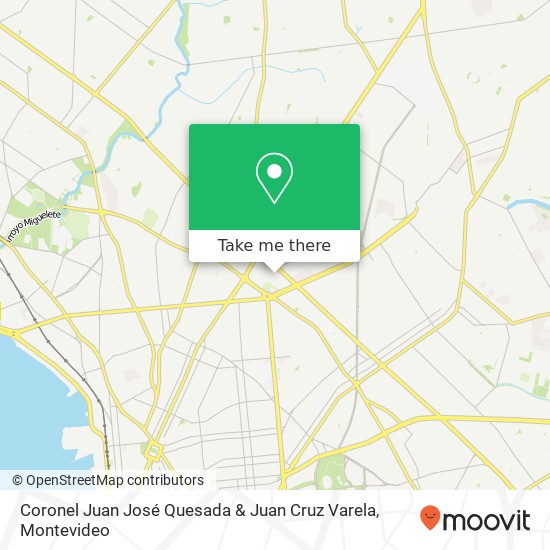 Coronel Juan José Quesada & Juan Cruz Varela map