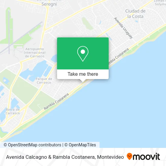 Mapa de Avenida Calcagno & Rambla Costanera