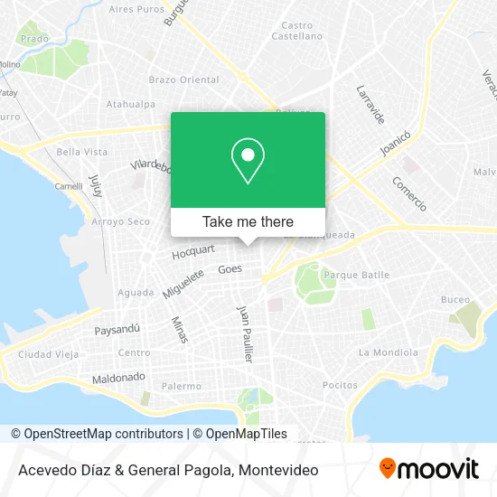 Acevedo Díaz & General Pagola map
