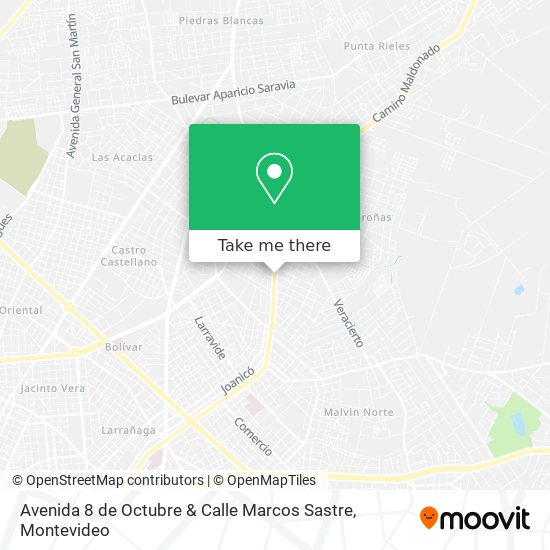 Avenida 8 de Octubre & Calle Marcos Sastre map