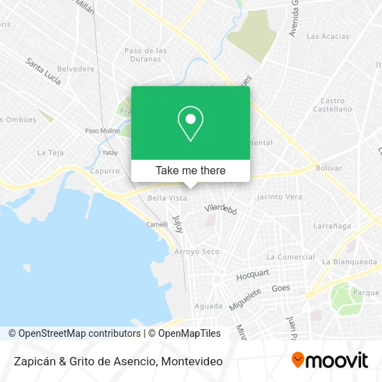 Mapa de Zapicán & Grito de Asencio