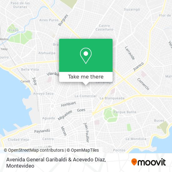 Avenida General Garibaldi & Acevedo Díaz map