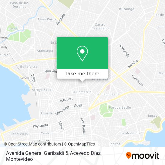 Mapa de Avenida General Garibaldi & Acevedo Díaz