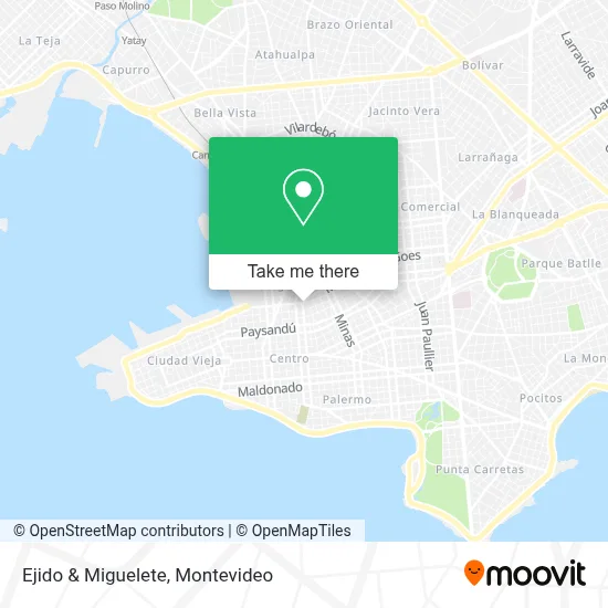 Ejido & Miguelete map