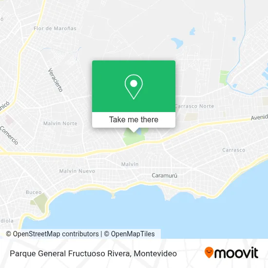 Parque General Fructuoso Rivera map