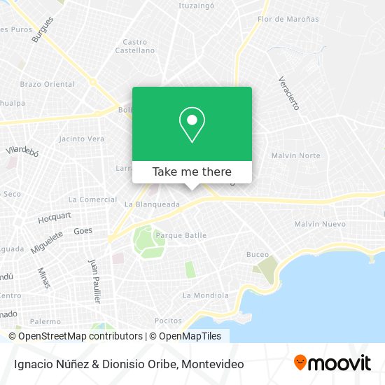 Ignacio Núñez & Dionisio Oribe map