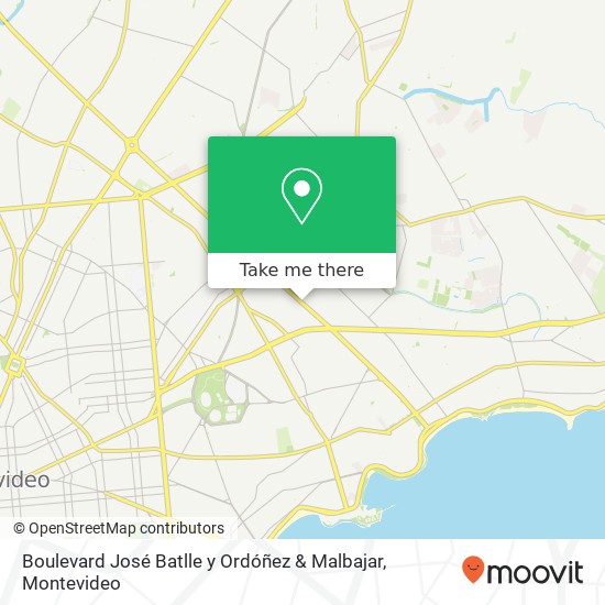 Mapa de Boulevard José Batlle y Ordóñez & Malbajar