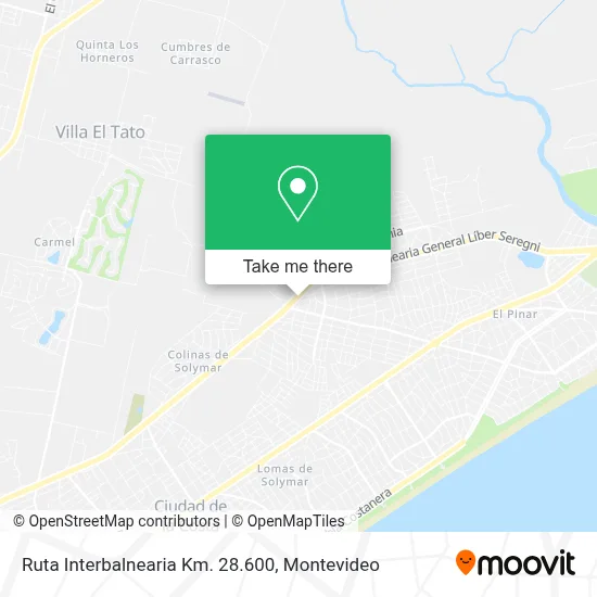 Ruta Interbalnearia Km. 28.600 map