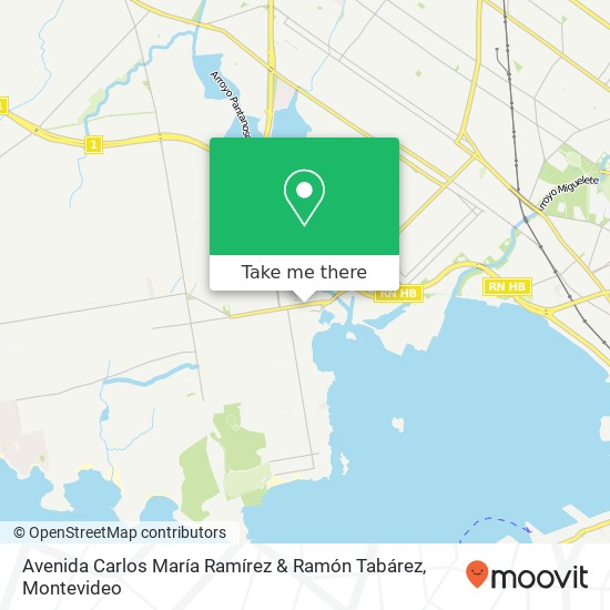 Mapa de Avenida Carlos María Ramírez & Ramón Tabárez