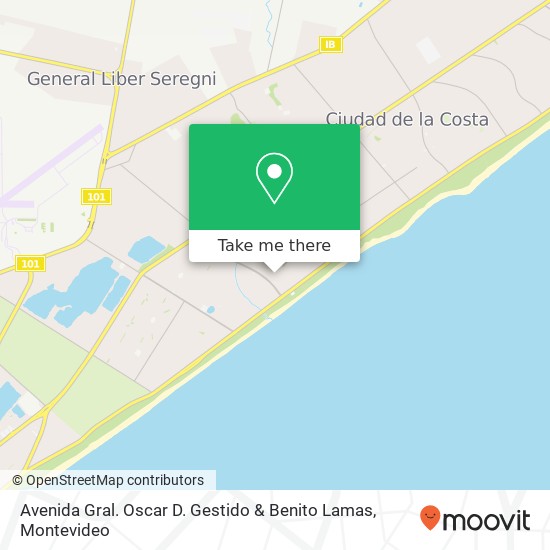 Avenida Gral. Oscar D. Gestido & Benito Lamas map