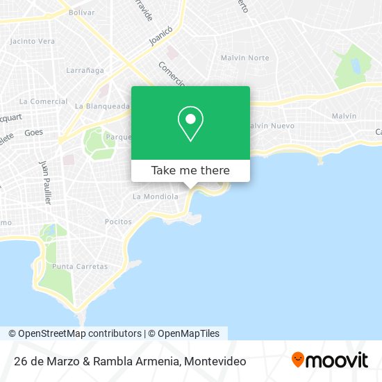 Mapa de 26 de Marzo & Rambla Armenia
