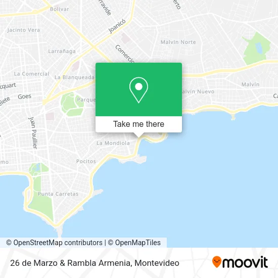 26 de Marzo & Rambla Armenia map