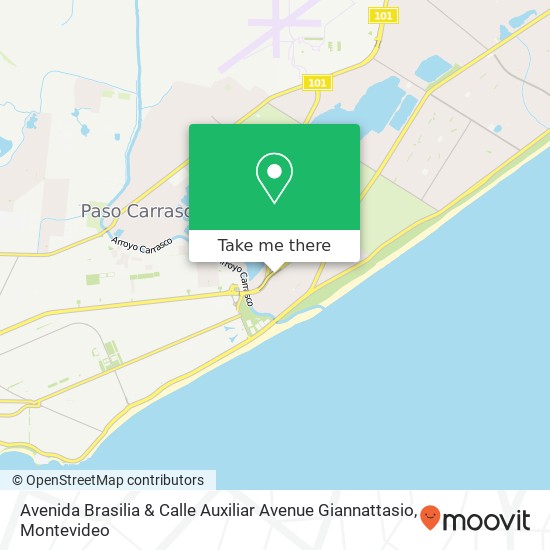 Avenida Brasilia & Calle Auxiliar Avenue Giannattasio map
