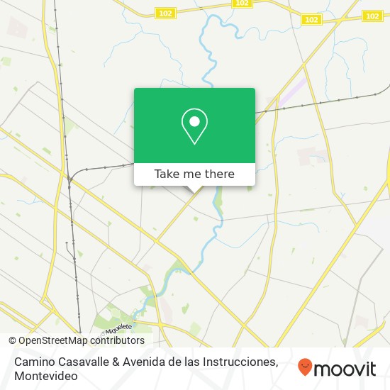 Mapa de Camino Casavalle & Avenida de las Instrucciones