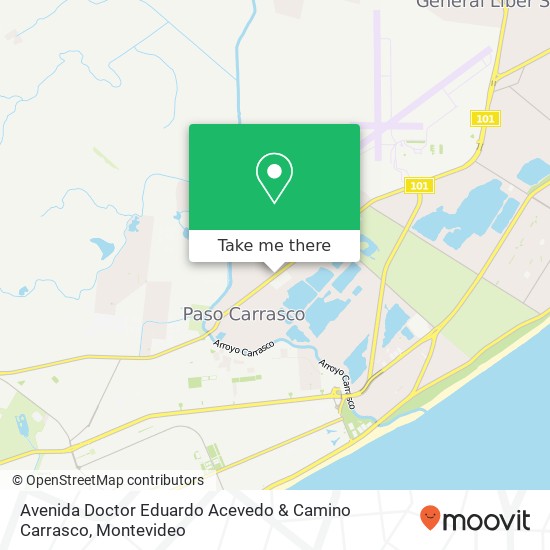 Avenida Doctor Eduardo Acevedo & Camino Carrasco map