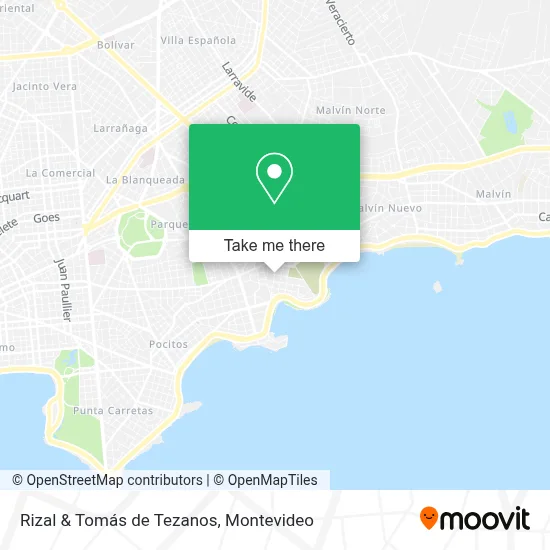 Rizal & Tomás de Tezanos map