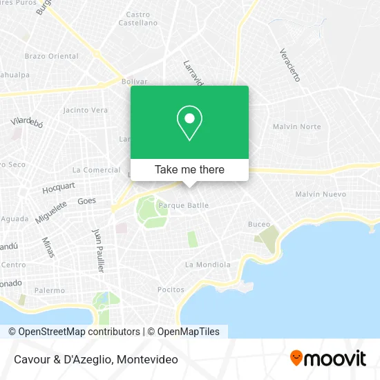 Cavour & D'Azeglio map