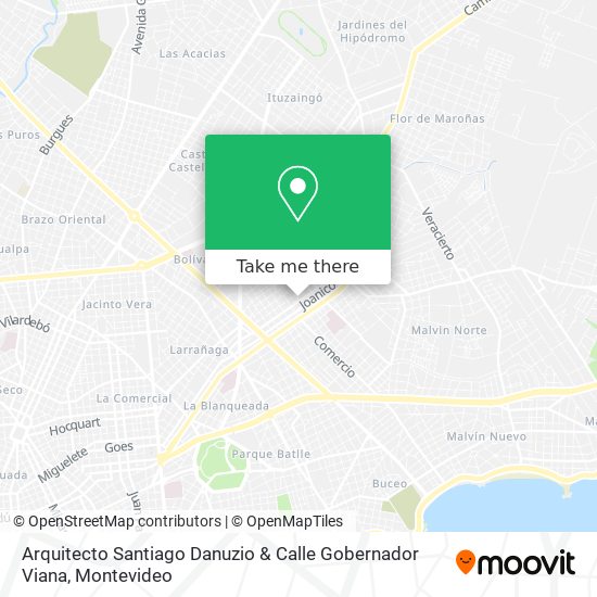 Arquitecto Santiago Danuzio & Calle Gobernador Viana map