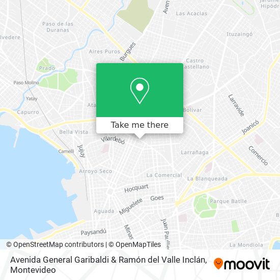 Avenida General Garibaldi & Ramón del Valle Inclán map