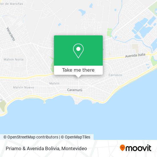 Priamo & Avenida Bolivia map
