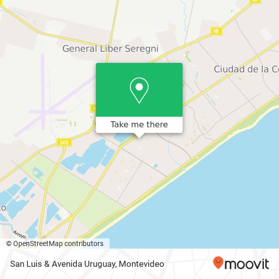 San Luis & Avenida Uruguay map