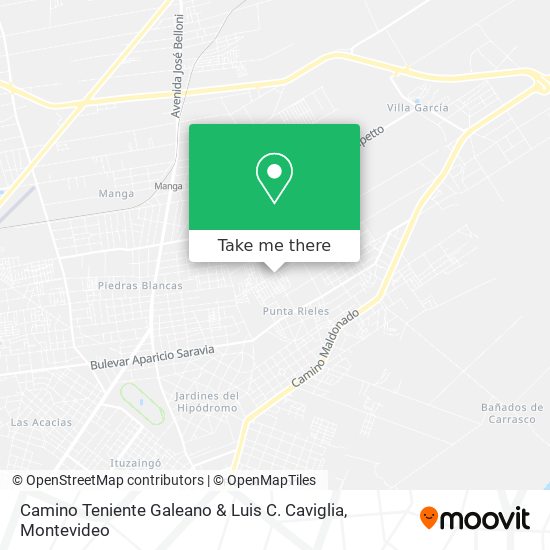 Mapa de Camino Teniente Galeano & Luis C. Caviglia