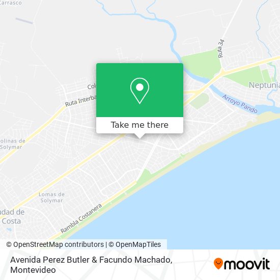 Avenida Perez Butler & Facundo Machado map