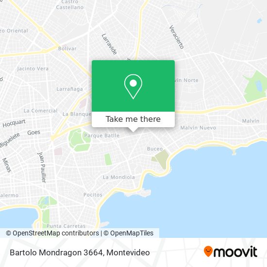 Bartolo Mondragon 3664 map
