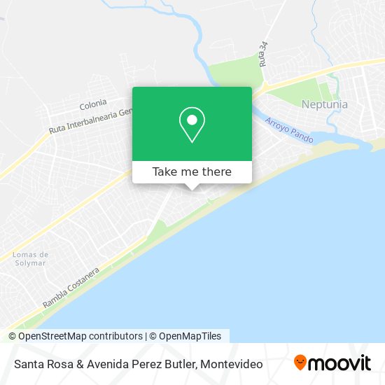 Santa Rosa & Avenida Perez Butler map