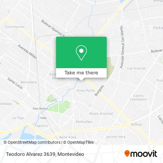 Teodoro Alvarez 3639 map