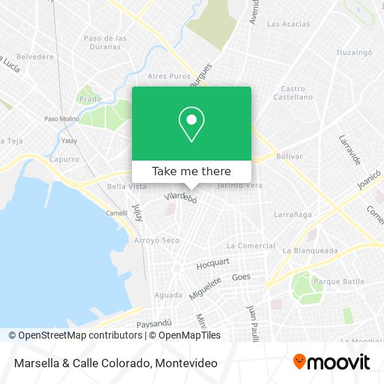 Marsella & Calle Colorado map