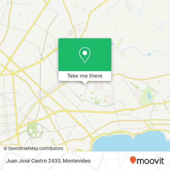 Juan José Castro 2433 map