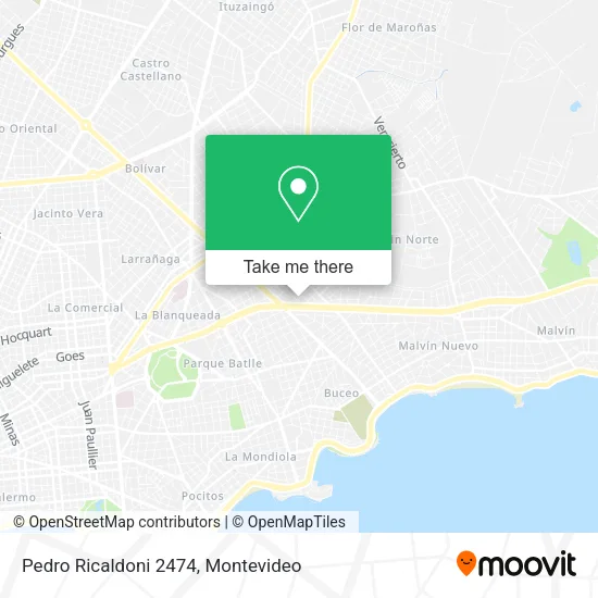 Mapa de Pedro Ricaldoni 2474