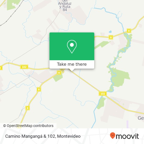 Camino Mangangá & 102 map