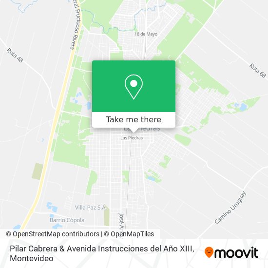 Pilar Cabrera & Avenida Instrucciones del Año XIII map
