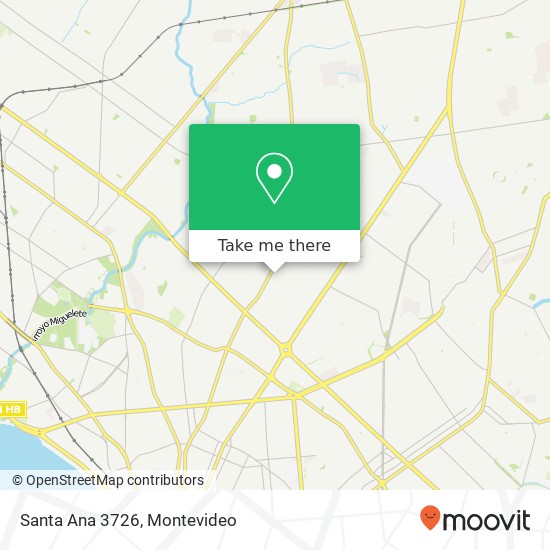 Santa Ana 3726 map