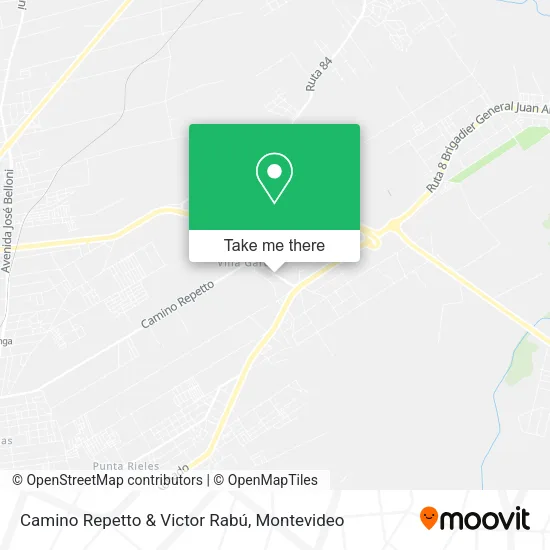 Camino Repetto & Victor Rabú map