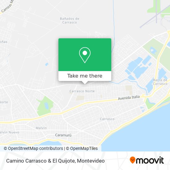 Camino Carrasco & El Quijote map