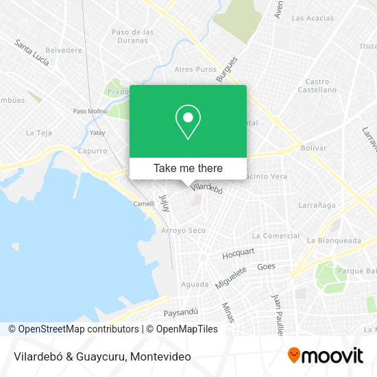 Mapa de Vilardebó & Guaycuru