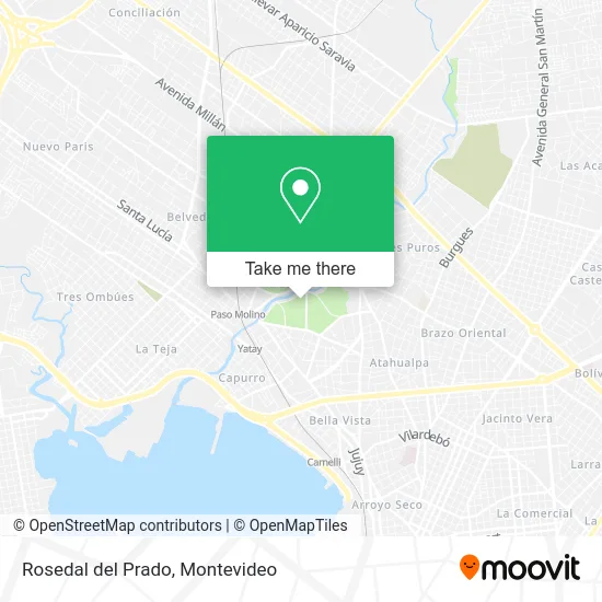 Rosedal del Prado map