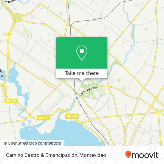 Camino Castro & Emancipación map
