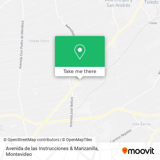 Avenida de las Instrucciones & Manzanilla map